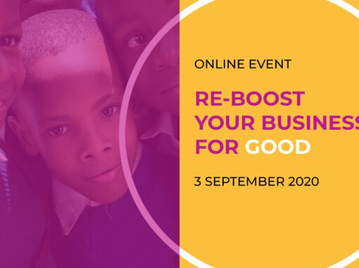 3 sept 2020: RE-BOOST your business for GOOD
