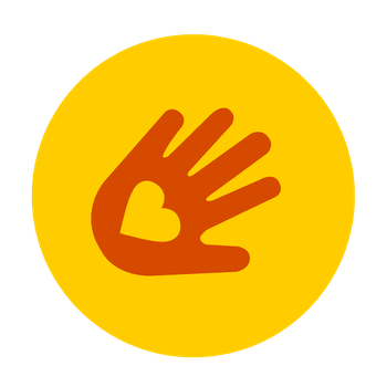 Net4Kids love hand logo